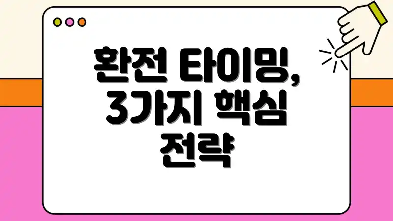 환전 타이밍, 3가지 핵심 전략