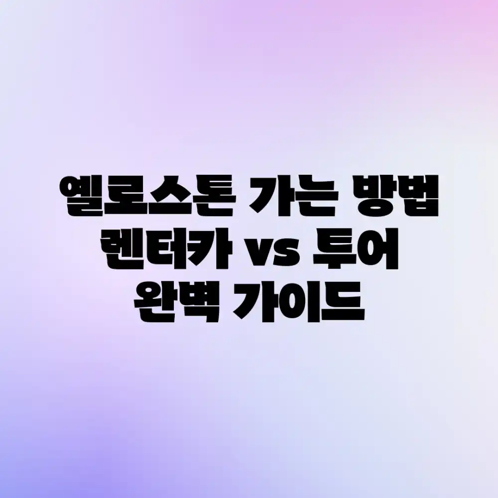 옐로스톤 가는 방법: 렌터카 vs 투어 완벽 가이드