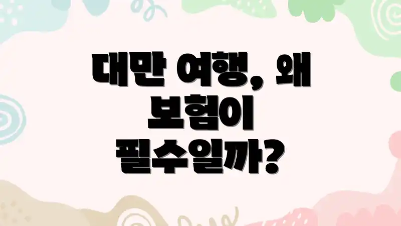 대만 여행, 왜 보험이 필수일까?