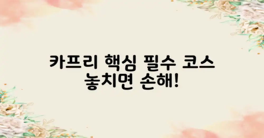 카프리 선택관광, 왜 필수일까?