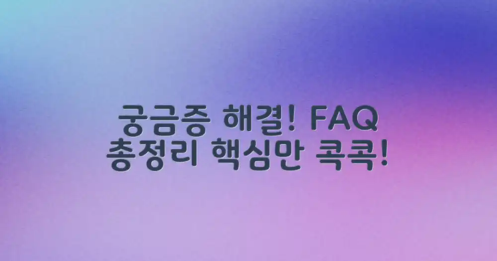 자주 묻는 질문