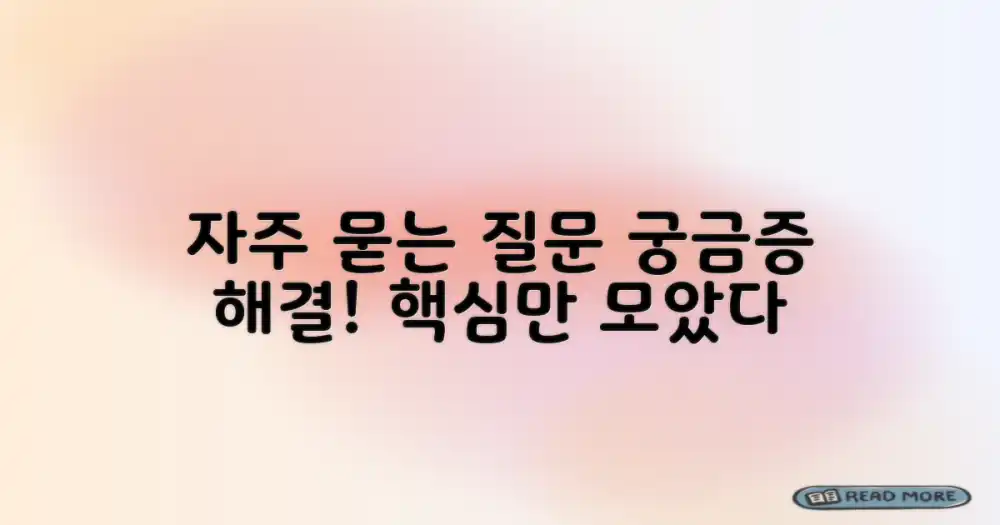 자주 묻는 질문